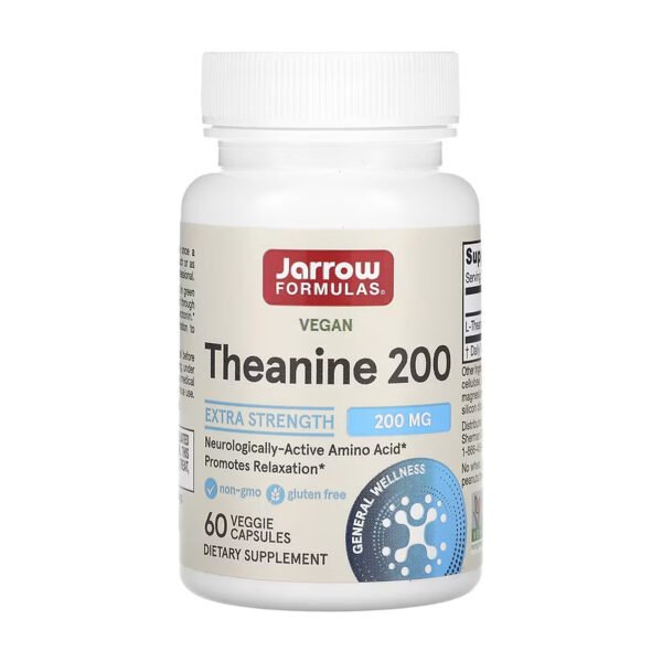 Jarrow Formulas L-теанін 200 мг - 60 рослинних капсул