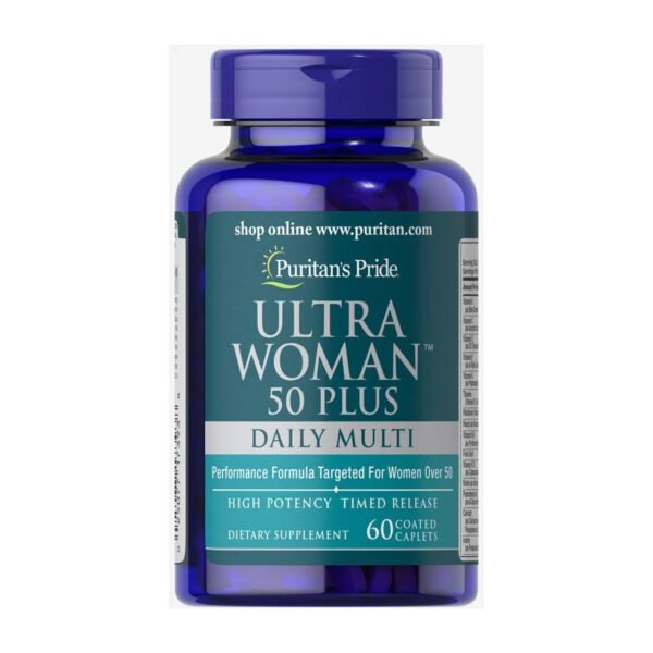 Puritans Pride Ultra Woman™ 50 Plus Мультивітамін з Цинком — 60 капсул