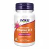 Now Foods Вітамін D-3 5000 IU Жувальні м'ятні таблетки — 120 шт.