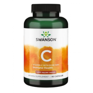 Vitamin C with Rose Hips 1000 mg - 90 caps (Пошкоджена кришка)