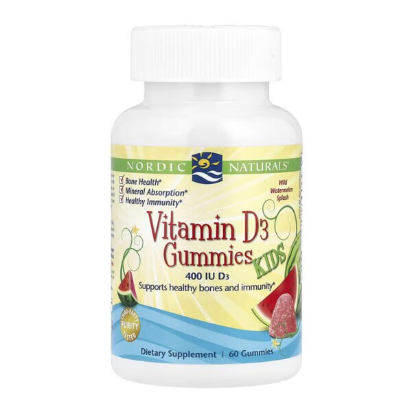 Nordic Naturals Вітамін D3 для дітей — 60 жувальних гумок