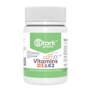 Vitamin D3 & K2 - 120 tabs (Пошкоджена кришка)