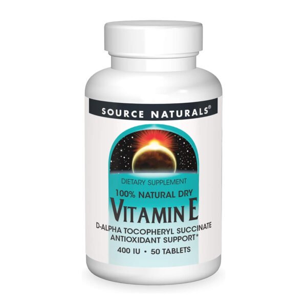 Source Naturals Вітамін E 400 IU D-Alpha Токоферол — 50 таблеток