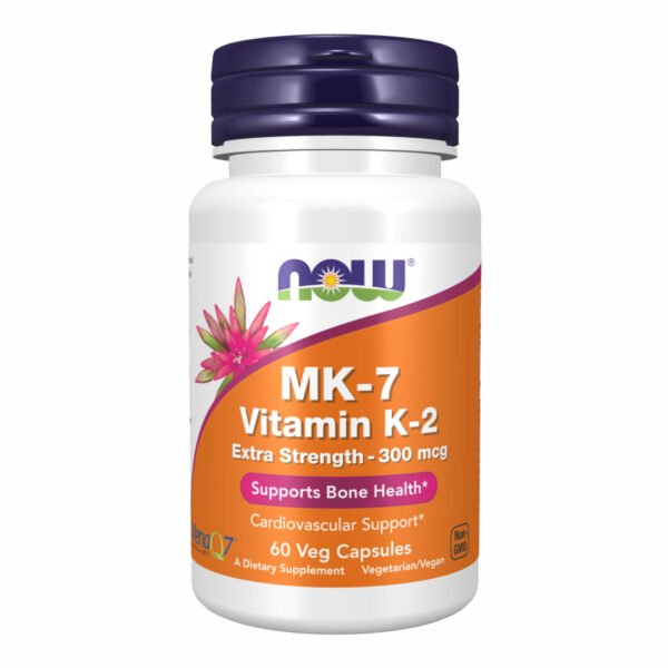 Now Foods Вітамін K2 (MK-7) — 60 рослинних капсул