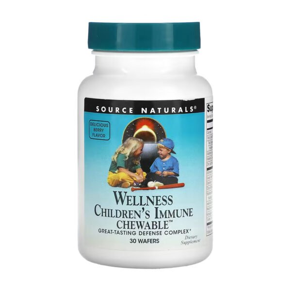 Source Naturals Wellness Children's Immune Chewable™ — 30 ваферів Ягода