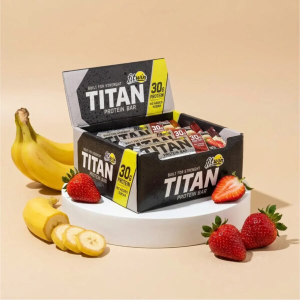 TITAN BAR - 9x85g Strawberry Banana